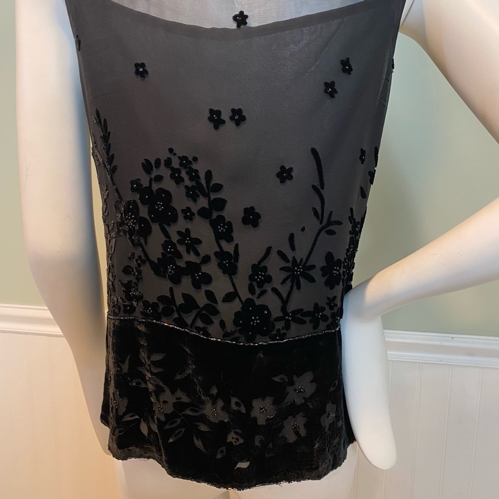 Silk Club Collection Sleeveless Button Up Silk/Rayon Sleeveless Top - Picture 8 of 13